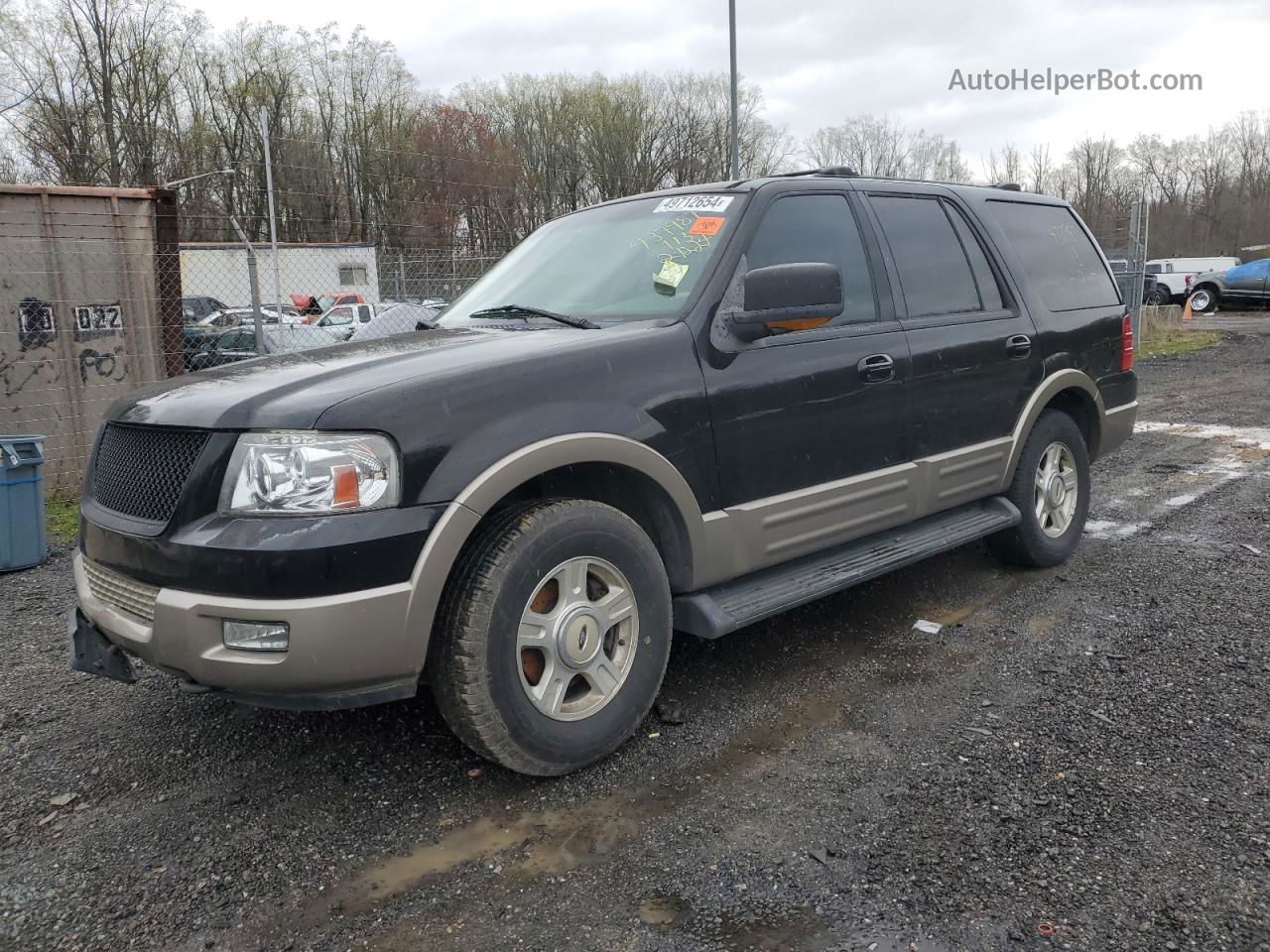 2003 Ford Expedition Eddie Bauer Black vin: 1FMFU18L43LB17761