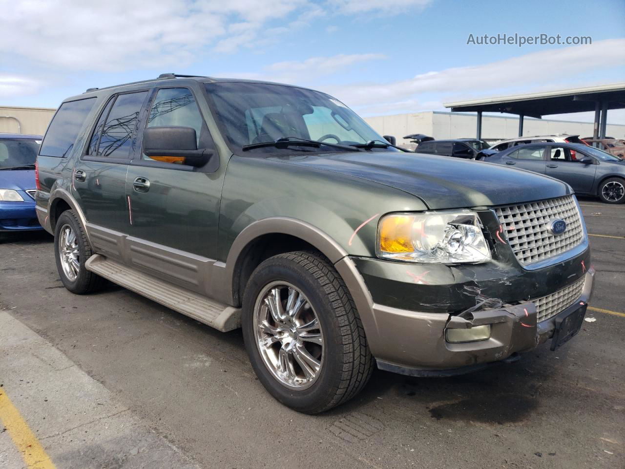 2003 Ford Expedition Eddie Bauer Green vin: 1FMFU18L43LB75465