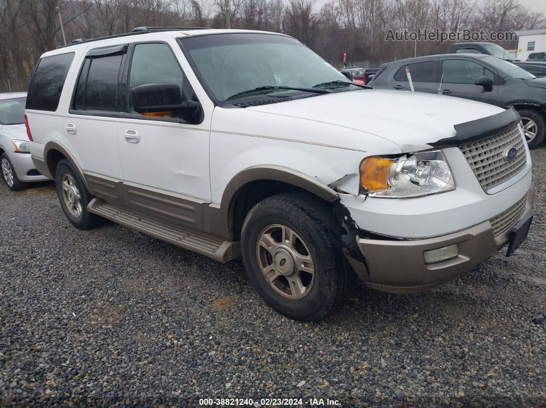 2003 Ford Expedition Eddie Bauer White vin: 1FMFU18L43LC36894