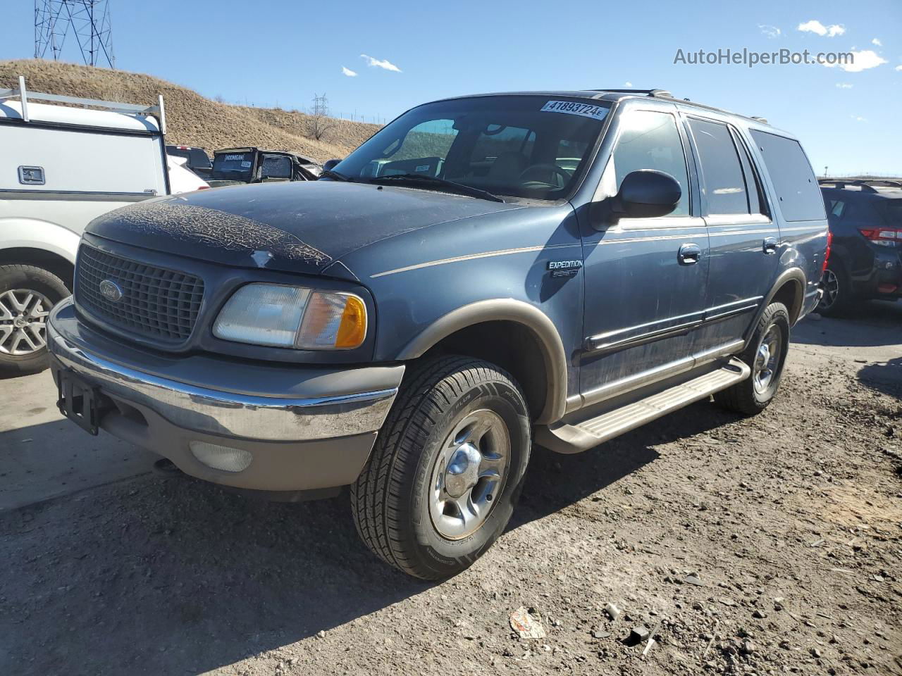 2000 Ford Expedition Eddie Bauer Blue vin: 1FMFU18L4YLB56485