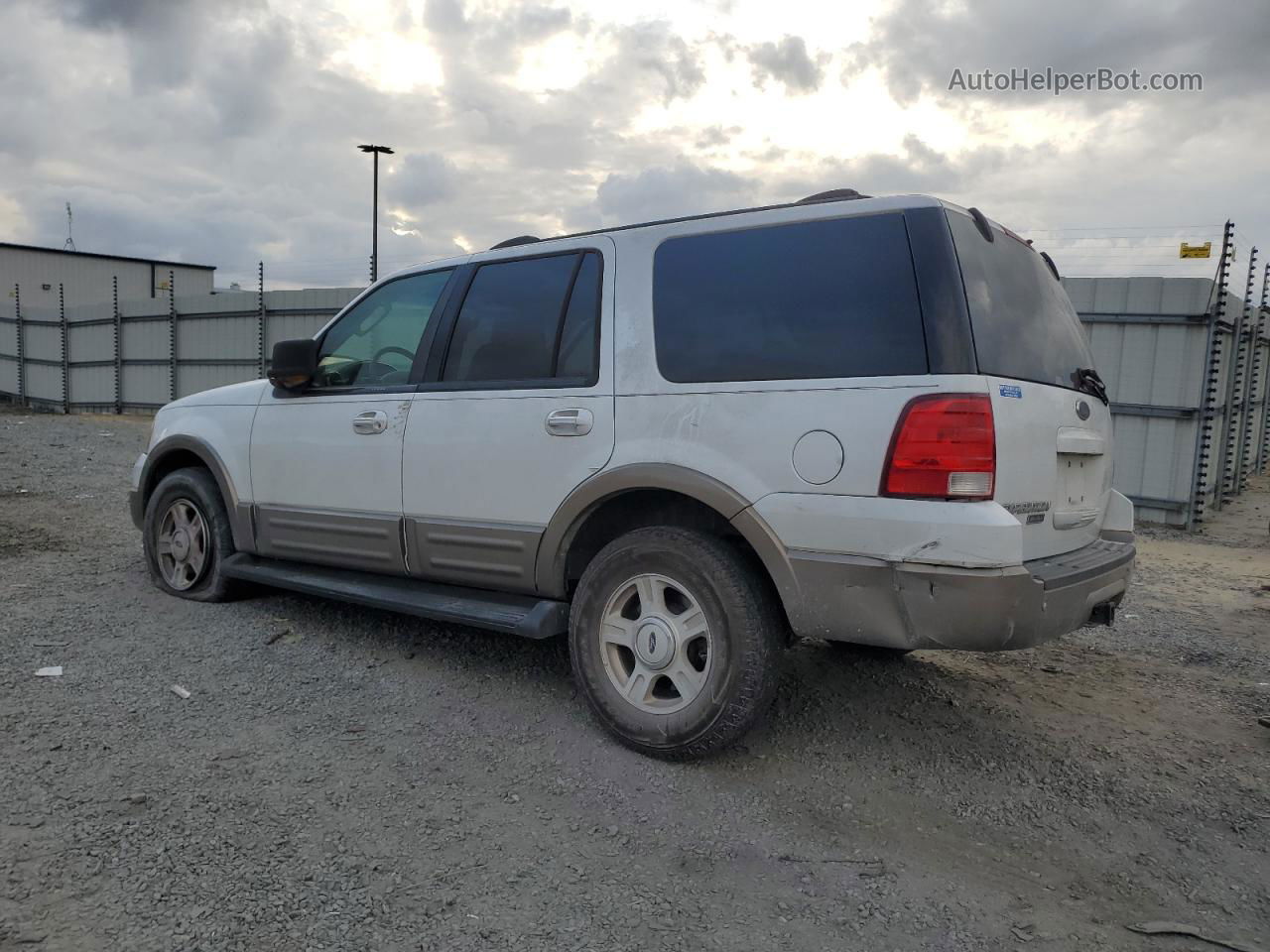 2003 Ford Expedition Eddie Bauer White vin: 1FMFU18L53LA15451