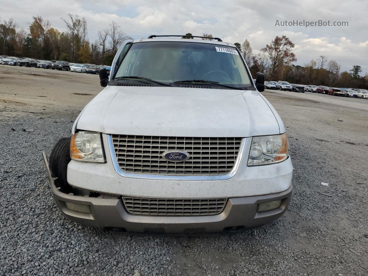 2003 Ford Expedition Eddie Bauer White vin: 1FMFU18L53LA15451