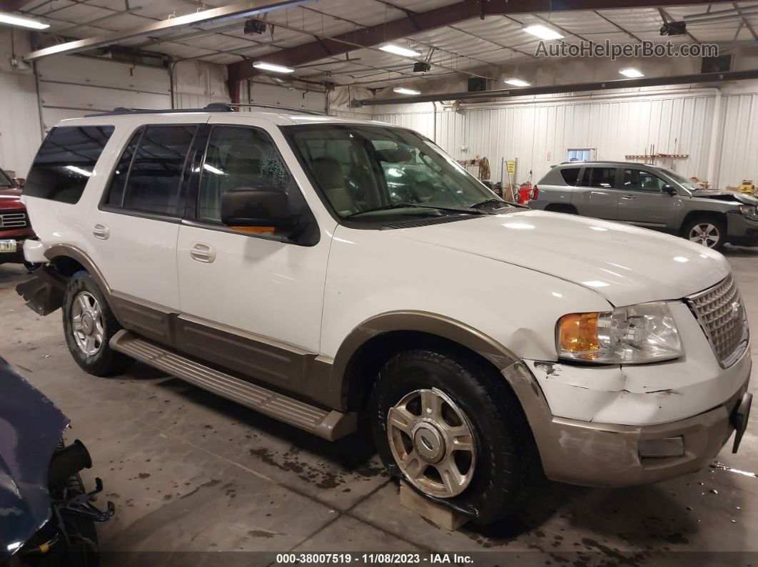 2003 Ford Expedition Eddie Bauer White vin: 1FMFU18L53LB87642