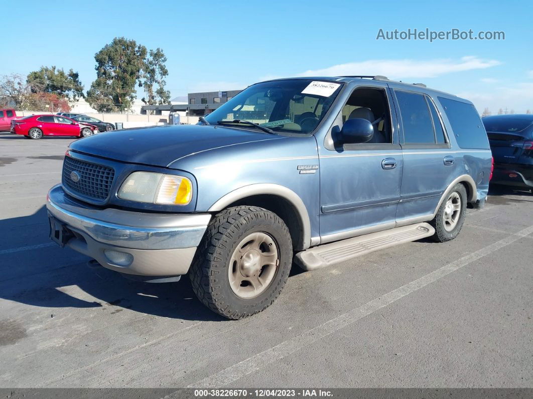 2001 Ford Expedition Eddie Bauer Синий vin: 1FMFU18L61LA21045