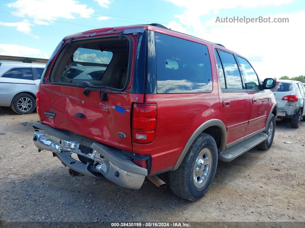 2001 Ford Expedition Eddie Bauer Красный vin: 1FMFU18L61LB59359