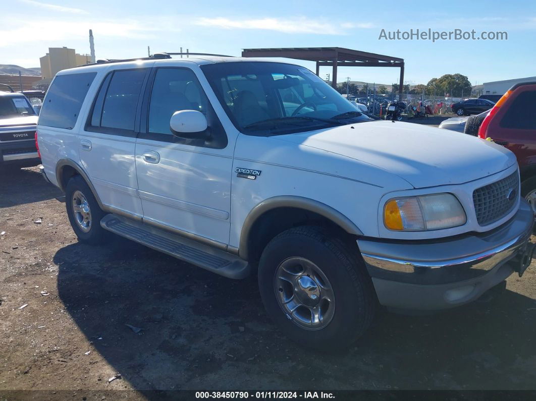 2001 Ford Expedition Eddie Bauer White vin: 1FMFU18L71LA63093