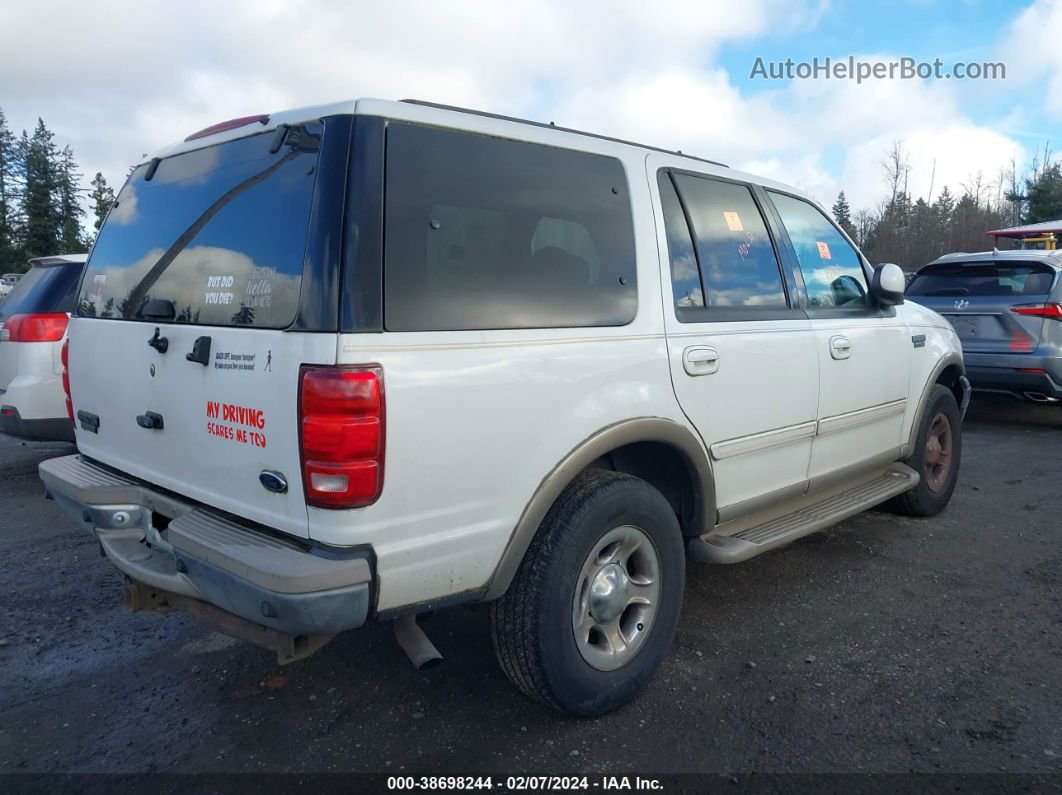 2001 Ford Expedition Eddie Bauer White vin: 1FMFU18L71LB31960