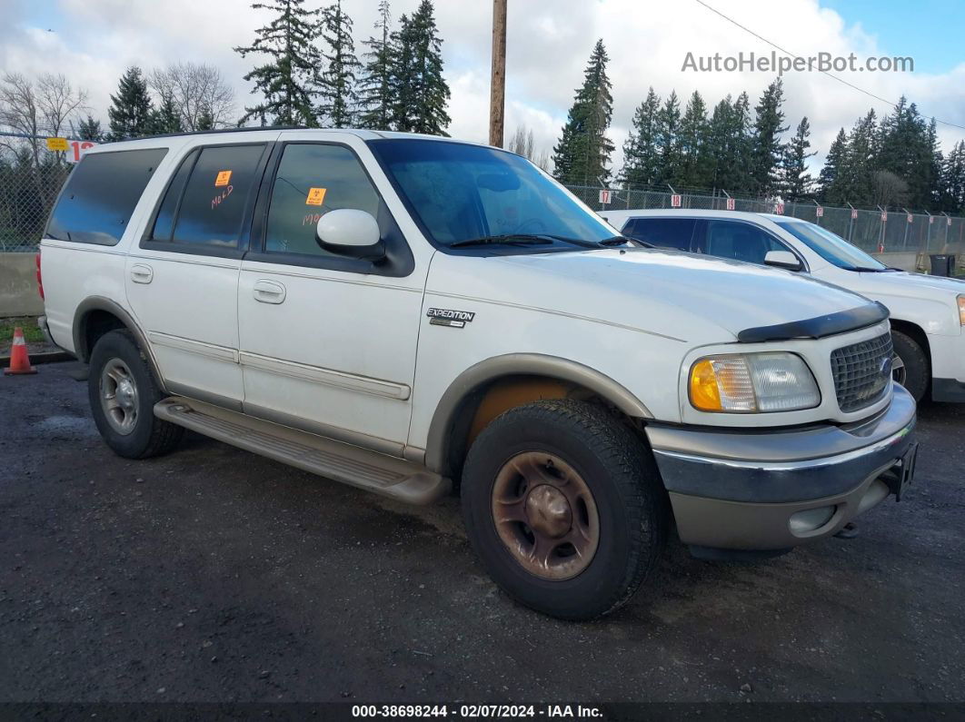 2001 Ford Expedition Eddie Bauer White vin: 1FMFU18L71LB31960