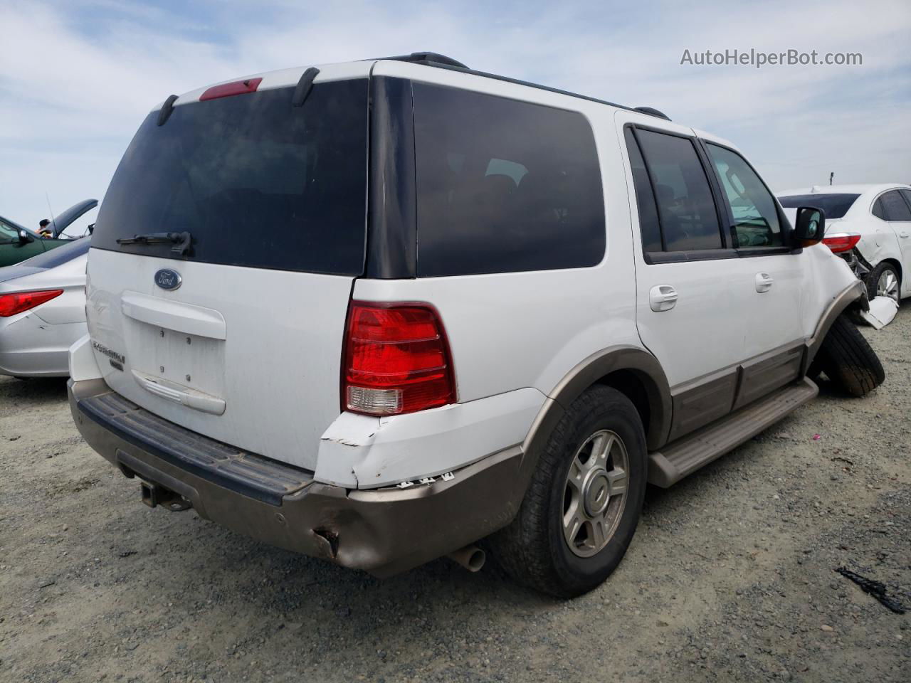 2003 Ford Expedition Eddie Bauer White vin: 1FMFU18L83LA81539