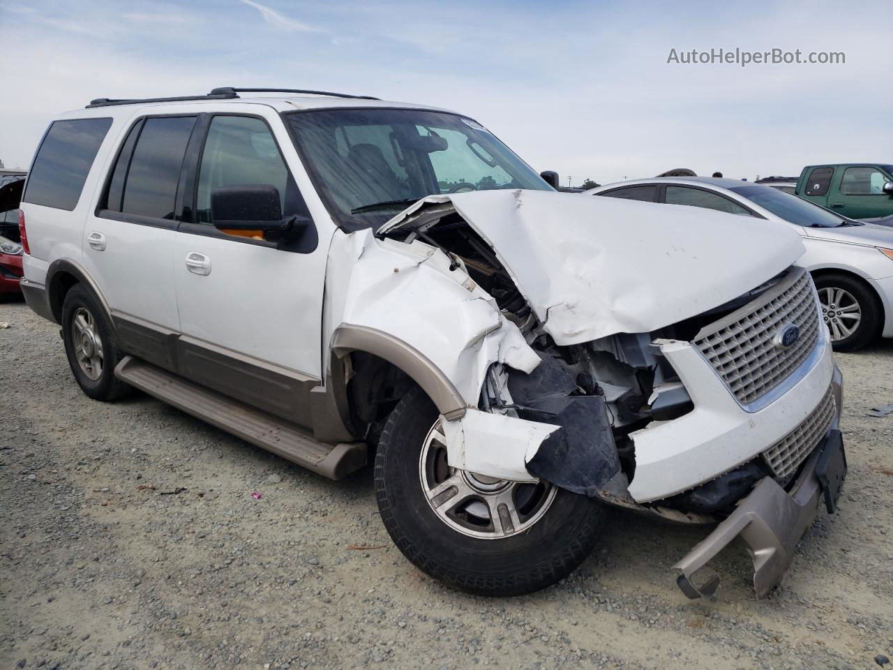 2003 Ford Expedition Eddie Bauer White vin: 1FMFU18L83LA81539