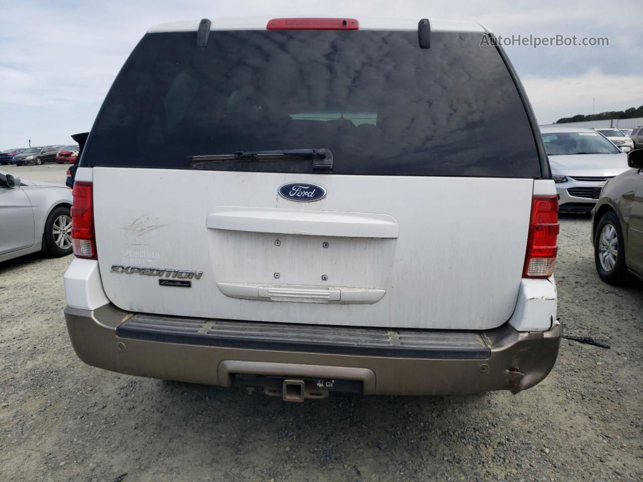 2003 Ford Expedition Eddie Bauer White vin: 1FMFU18L83LA81539