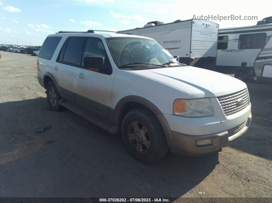 2003 Ford Expedition Eddie Bauer White vin: 1FMFU18L83LC06054