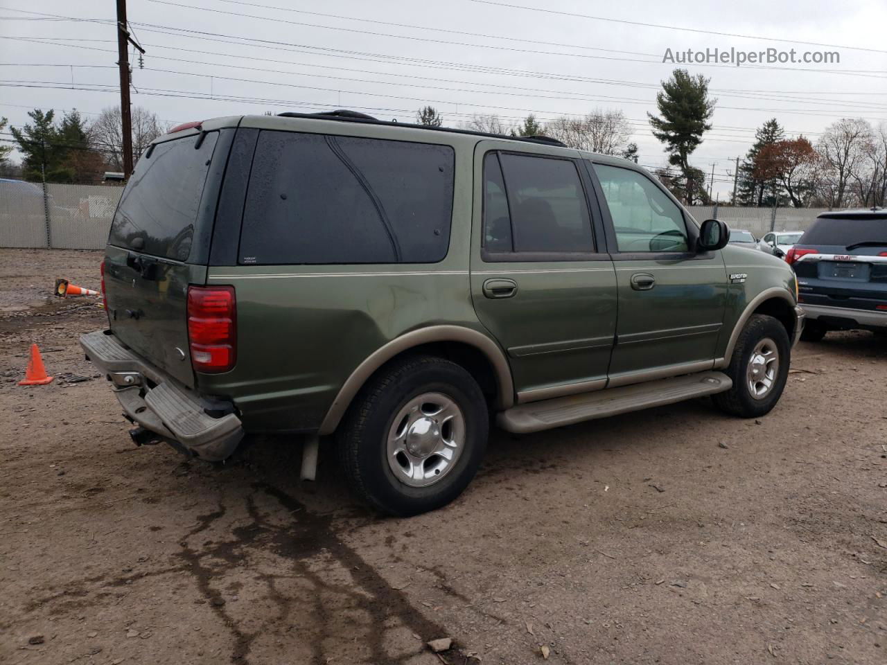 2000 Ford Expedition Eddie Bauer Green vin: 1FMFU18L8YLB06186