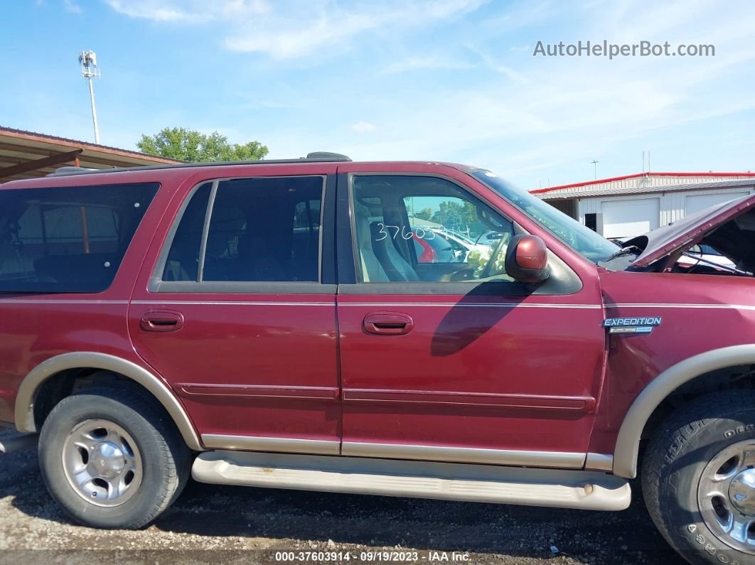 2001 Ford Expedition Eddie Bauer Maroon vin: 1FMFU18L91LB06848