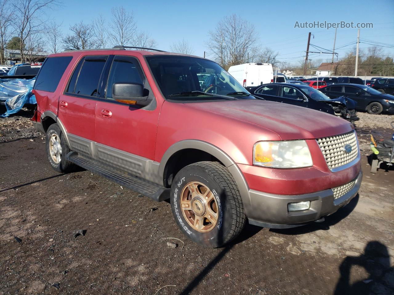 2003 Ford Expedition Eddie Bauer Red vin: 1FMFU18L93LB43174