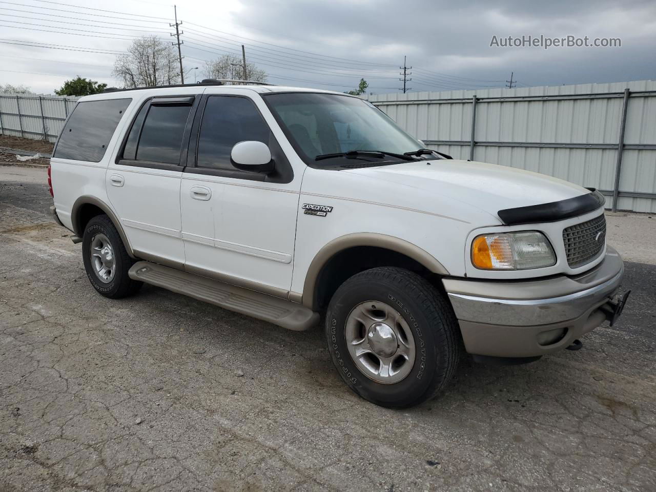 2000 Ford Expedition Eddie Bauer White vin: 1FMFU18L9YLC41533