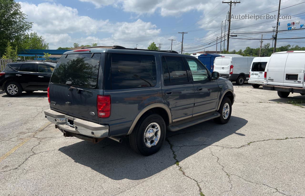 2001 Ford Expedition Eddie Bauer Синий vin: 1FMFU18LX1LB61387