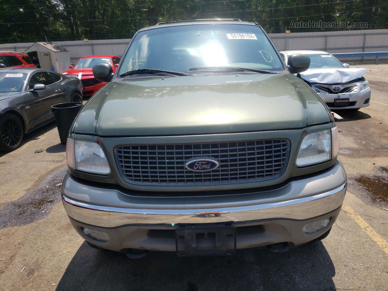 2000 Ford Expedition Eddie Bauer Green vin: 1FMFU18LXYLB91676