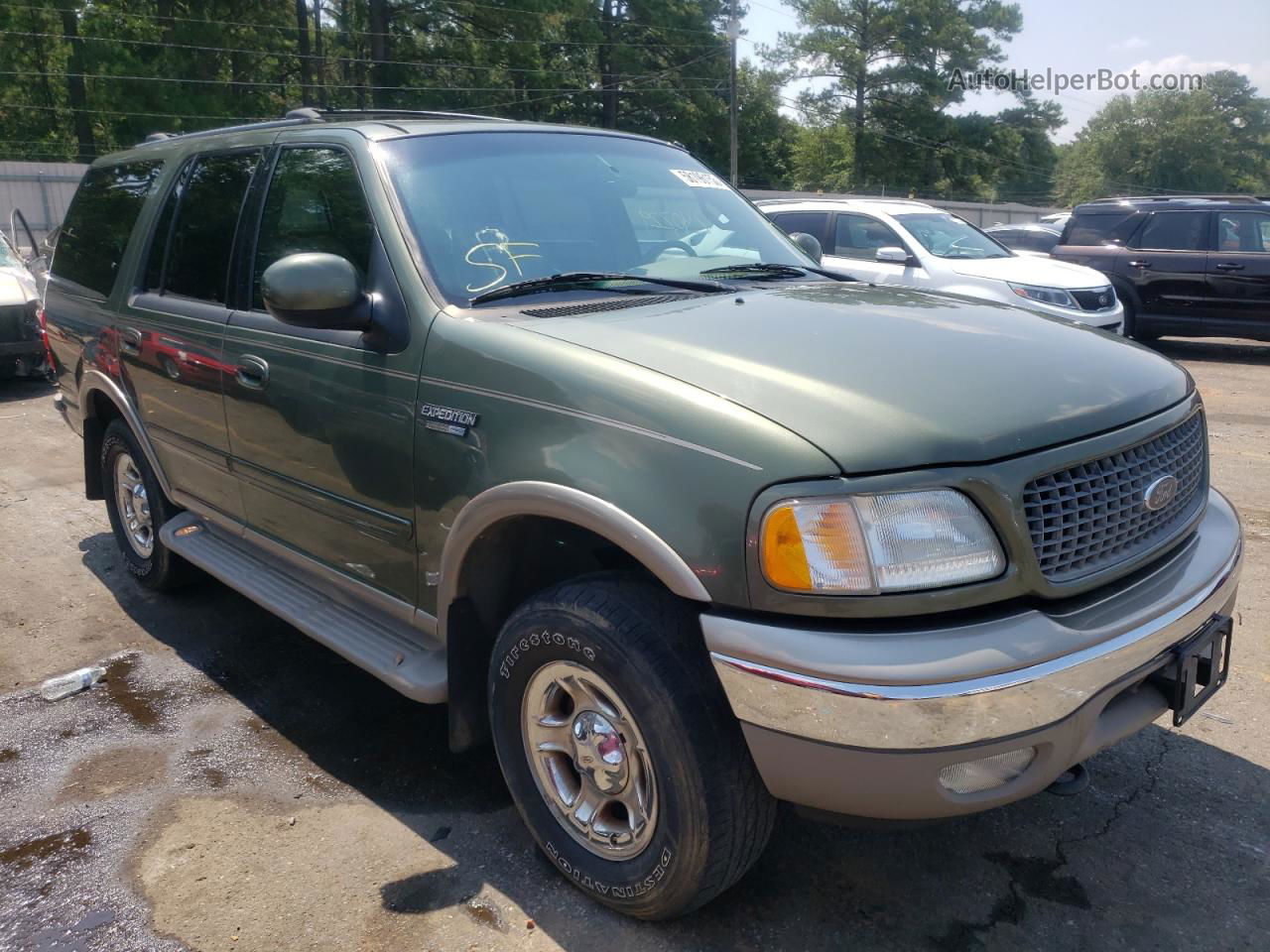 2000 Ford Expedition Eddie Bauer Green vin: 1FMFU18LXYLB91676