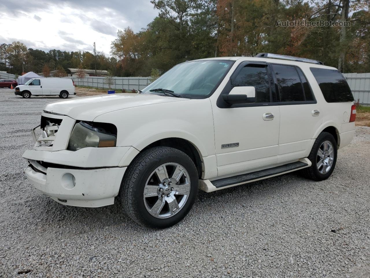 2007 Ford Expedition Limited White vin: 1FMFU19507LA88734