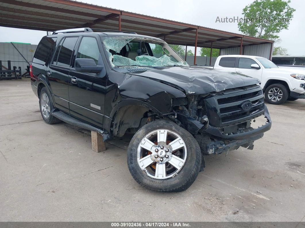 2008 Ford Expedition Limited Black vin: 1FMFU19508LA00704