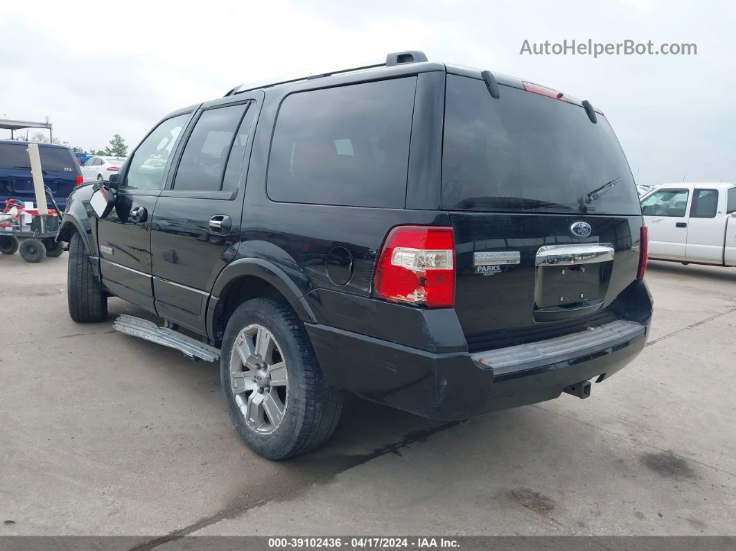 2008 Ford Expedition Limited Black vin: 1FMFU19508LA00704