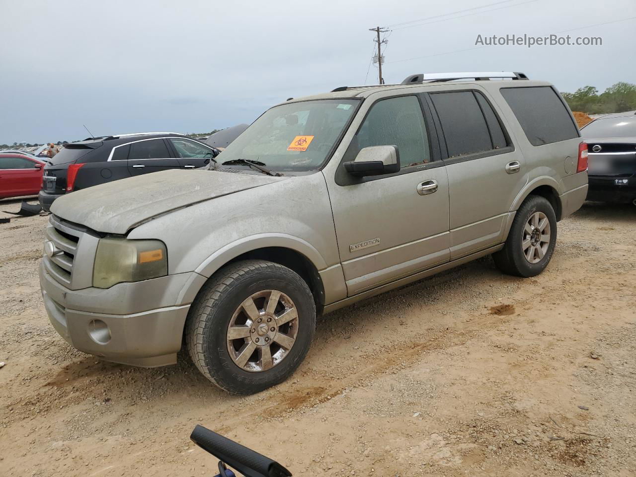 2008 Ford Expedition Limited Silver vin: 1FMFU19508LA61261