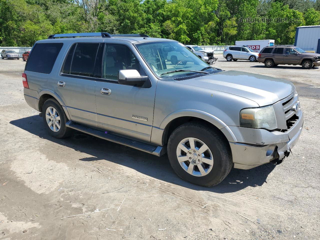 2008 Ford Expedition Limited Silver vin: 1FMFU19518LA41360