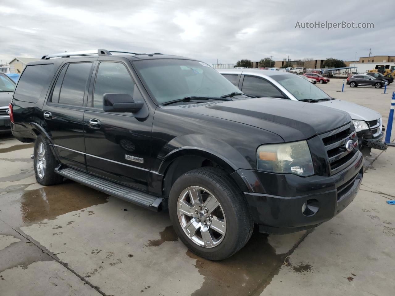 2008 Ford Expedition Limited Black vin: 1FMFU19518LA70227