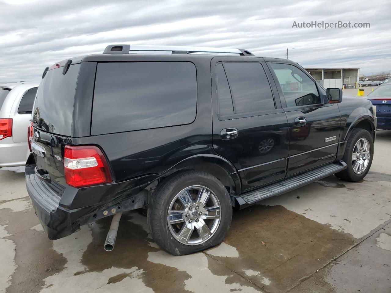 2008 Ford Expedition Limited Black vin: 1FMFU19518LA70227