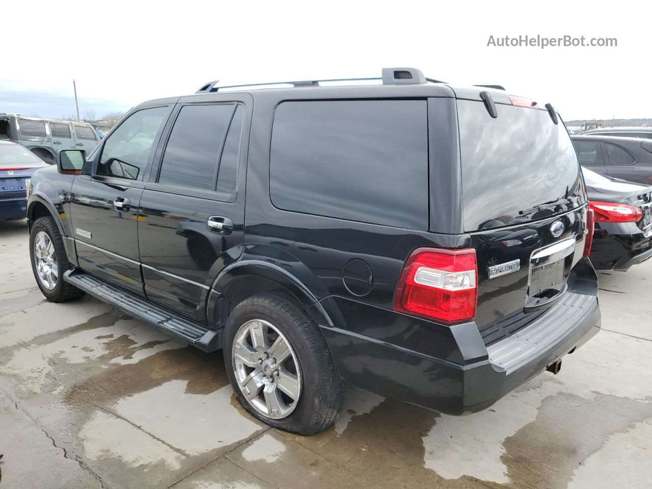 2008 Ford Expedition Limited Black vin: 1FMFU19518LA70227