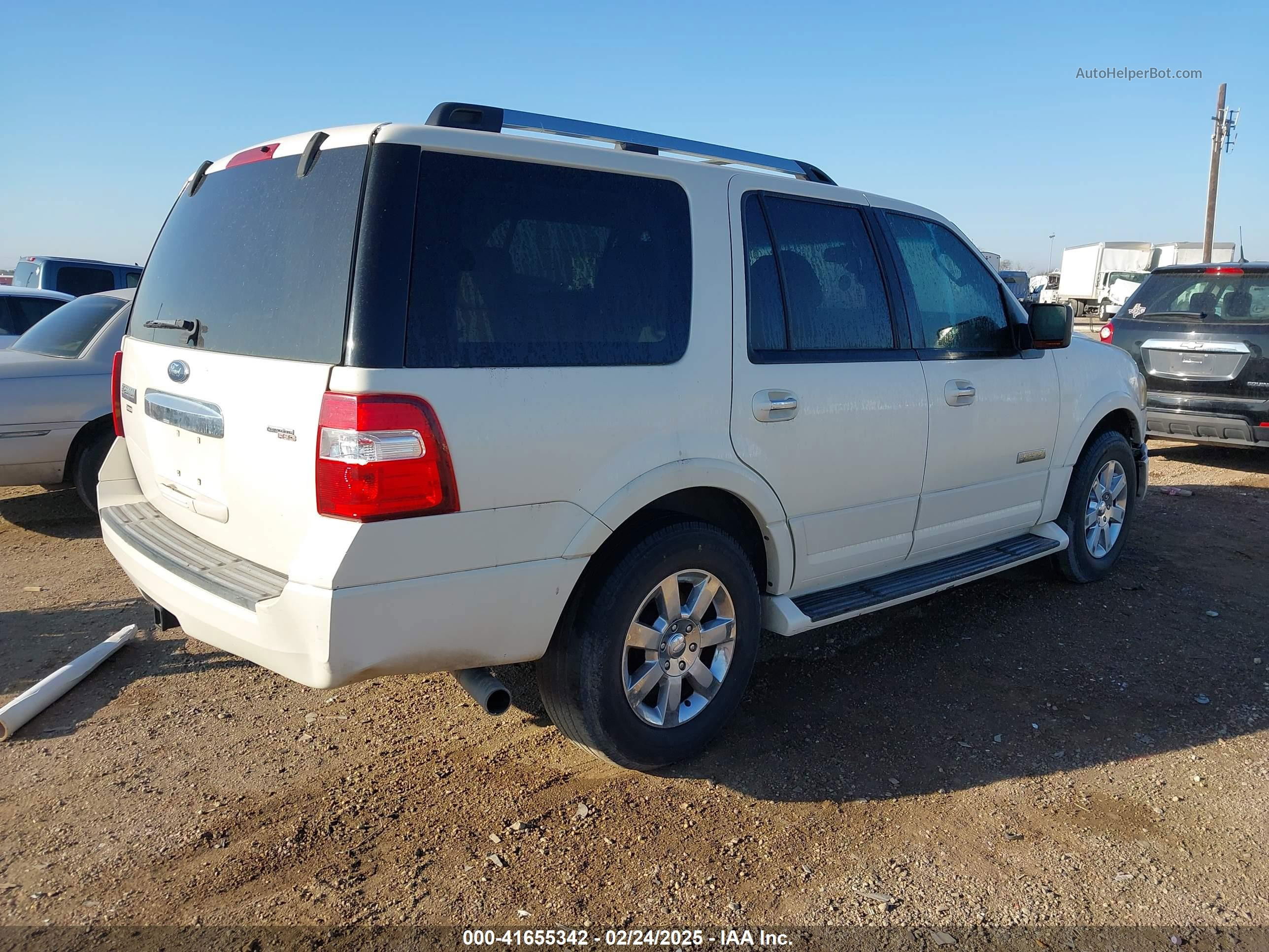 2007 Ford Expedition Limited Белый vin: 1FMFU19527LA56416