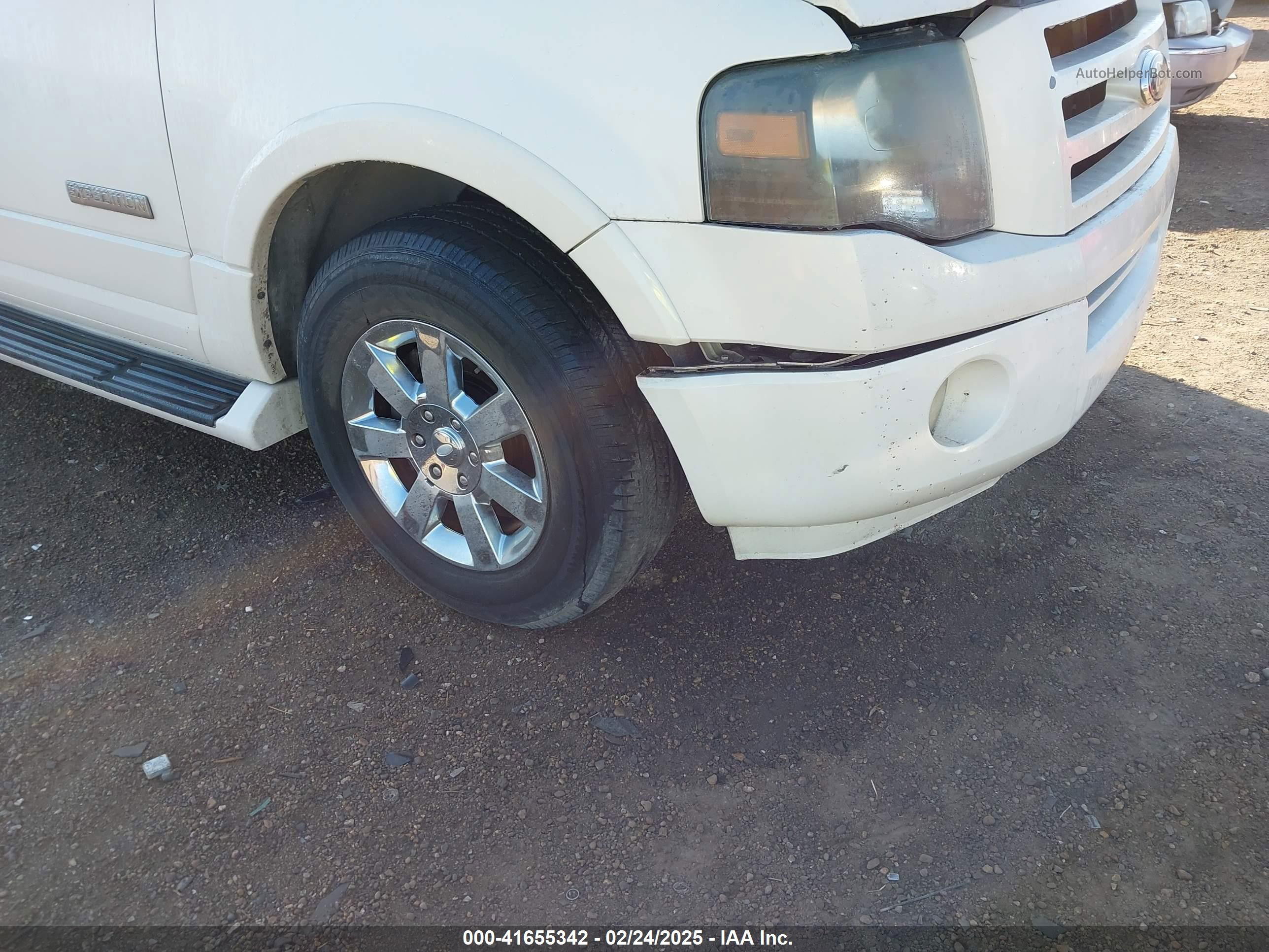 2007 Ford Expedition Limited Белый vin: 1FMFU19527LA56416