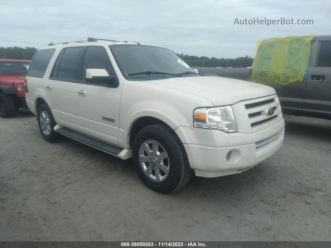 2008 Ford Expedition Limited White vin: 1FMFU19568LA30855