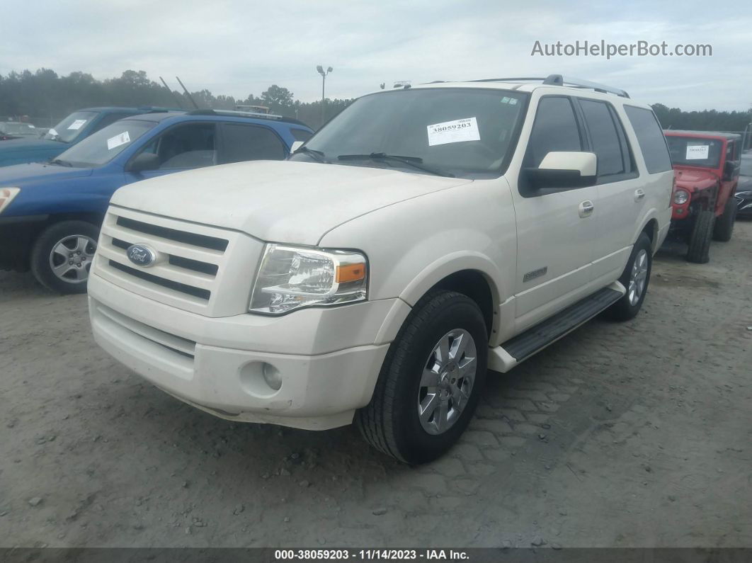 2008 Ford Expedition Limited White vin: 1FMFU19568LA30855