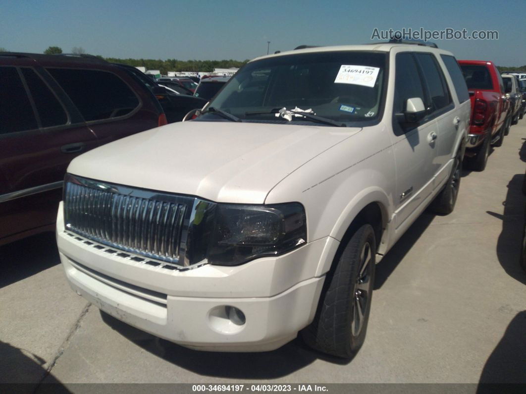 2008 Ford Expedition Limited White vin: 1FMFU19578LA06600