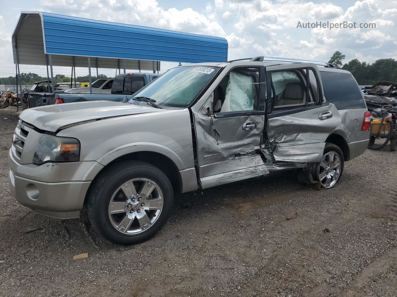 2008 Ford Expedition Limited Beige vin: 1FMFU19578LA51777