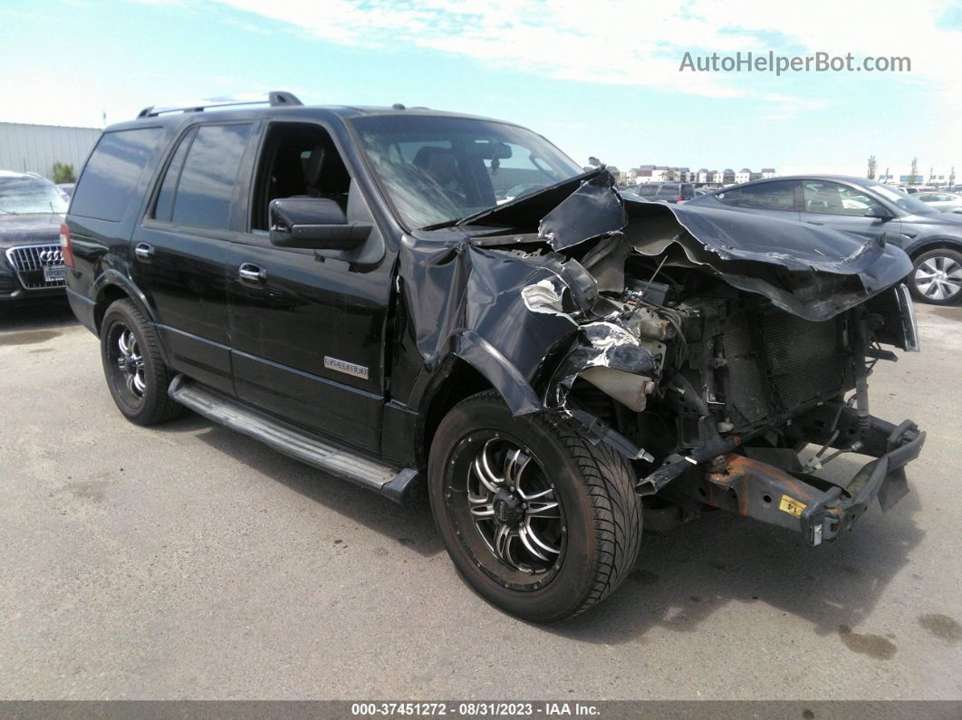 2008 Ford Expedition Limited Black vin: 1FMFU19588LA16889