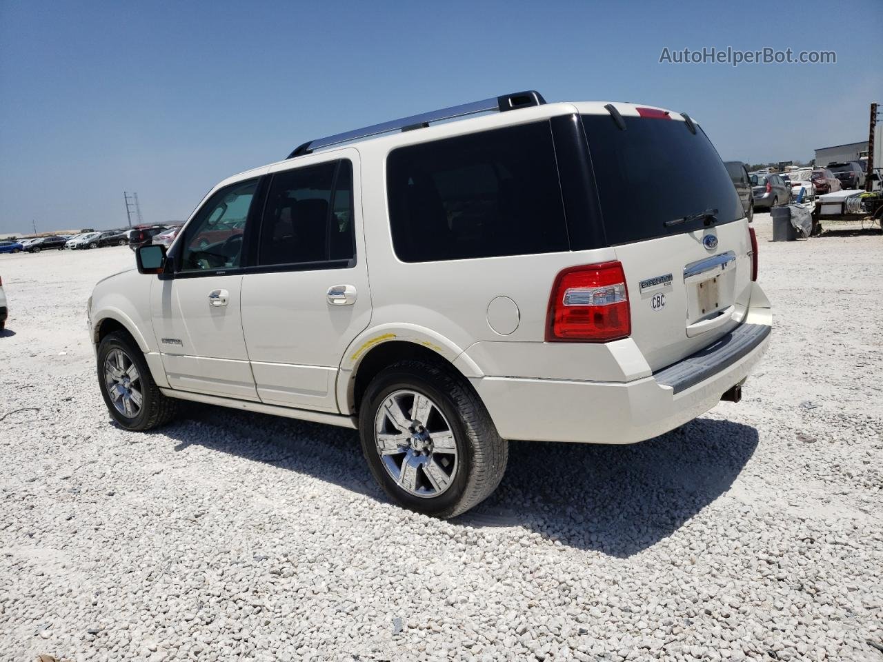 2008 Ford Expedition Limited White vin: 1FMFU19588LA51660