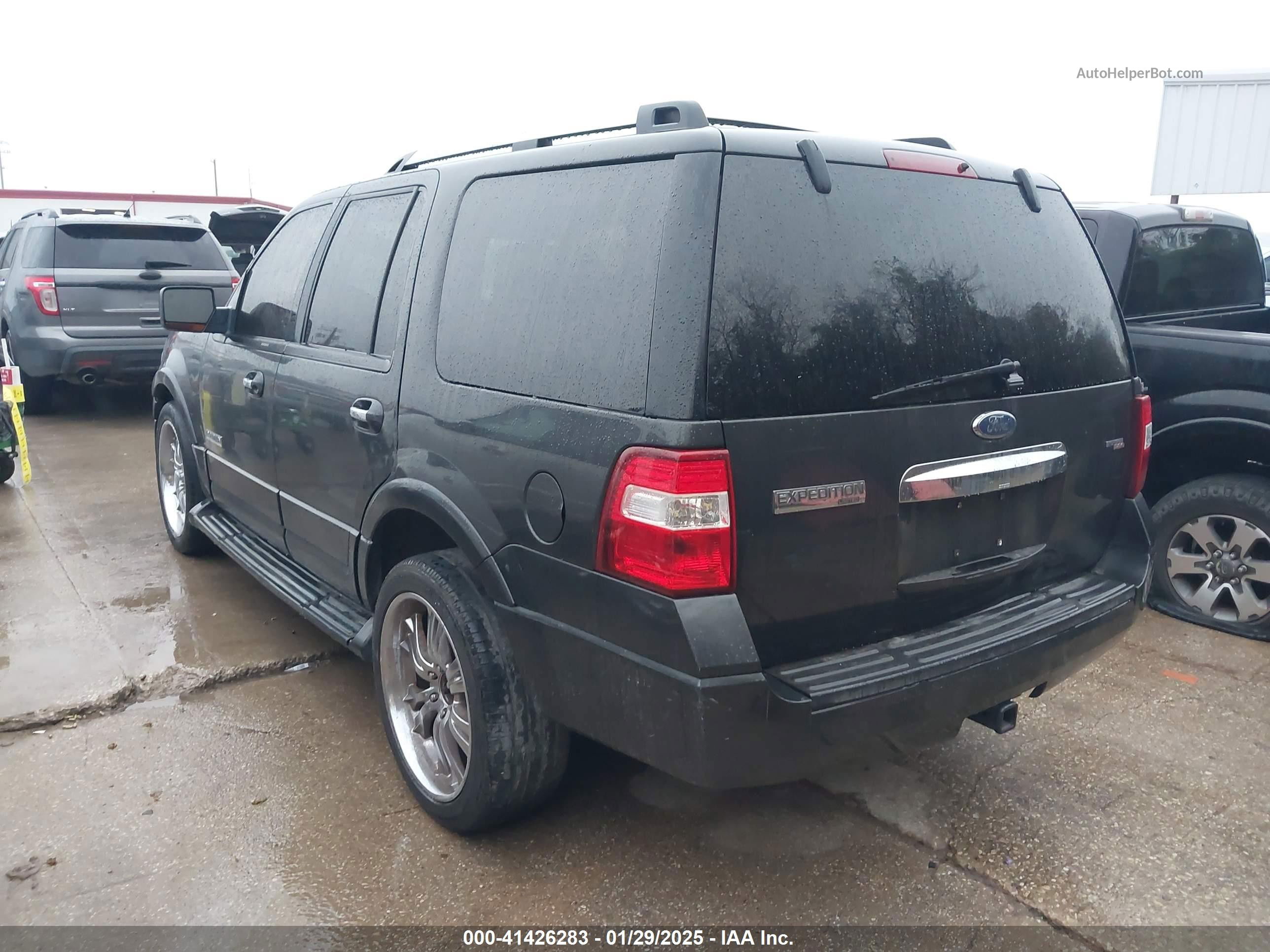 2007 Ford Expedition Limited Black vin: 1FMFU19597LA14809