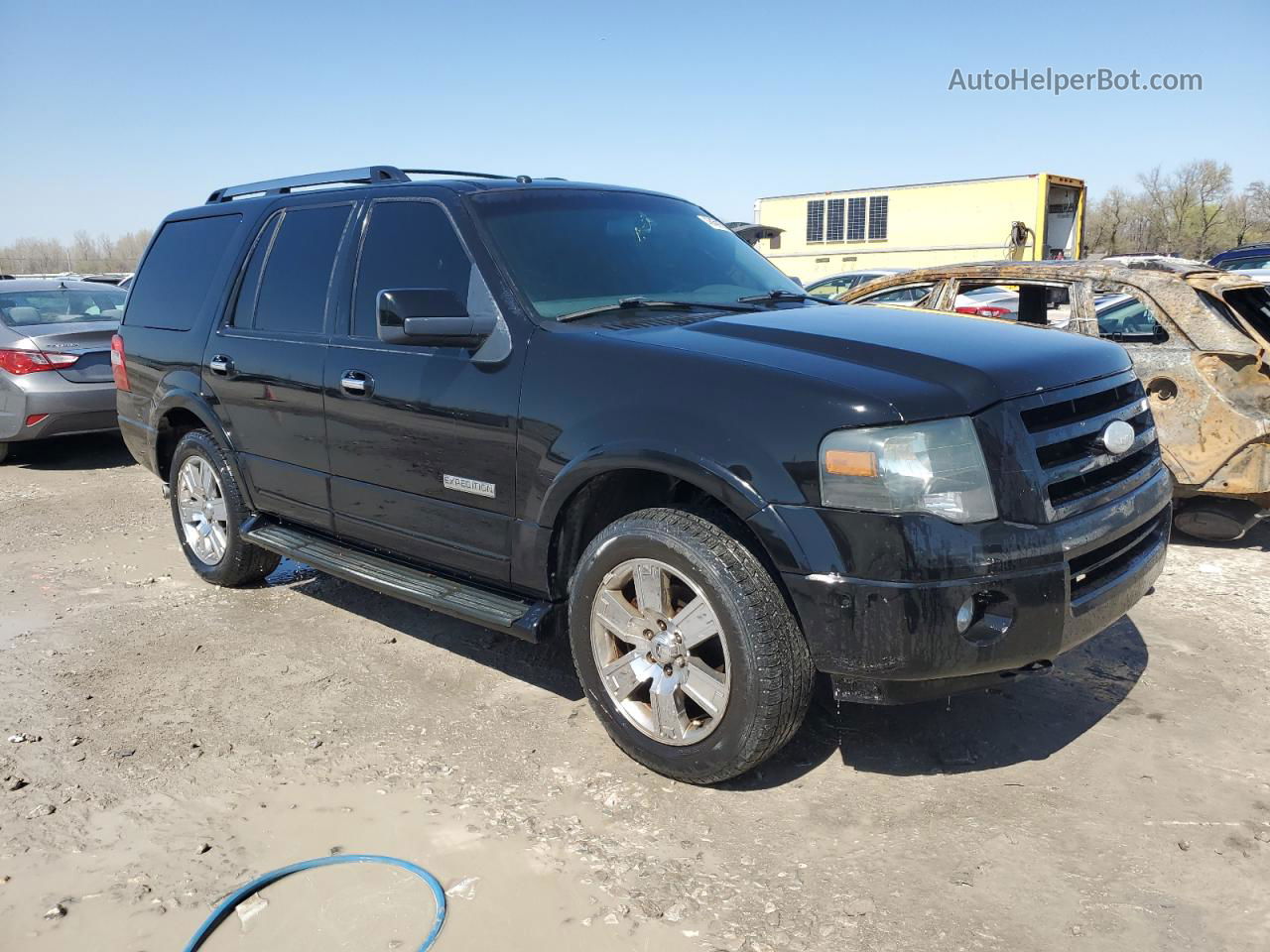 2007 Ford Expedition Limited Black vin: 1FMFU20527LA29168