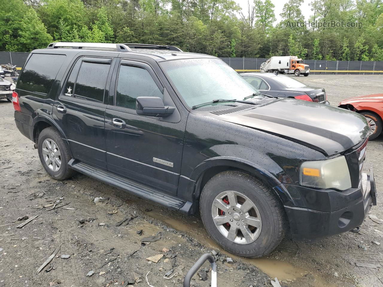 2008 Ford Expedition Limited Black vin: 1FMFU20548LA21803