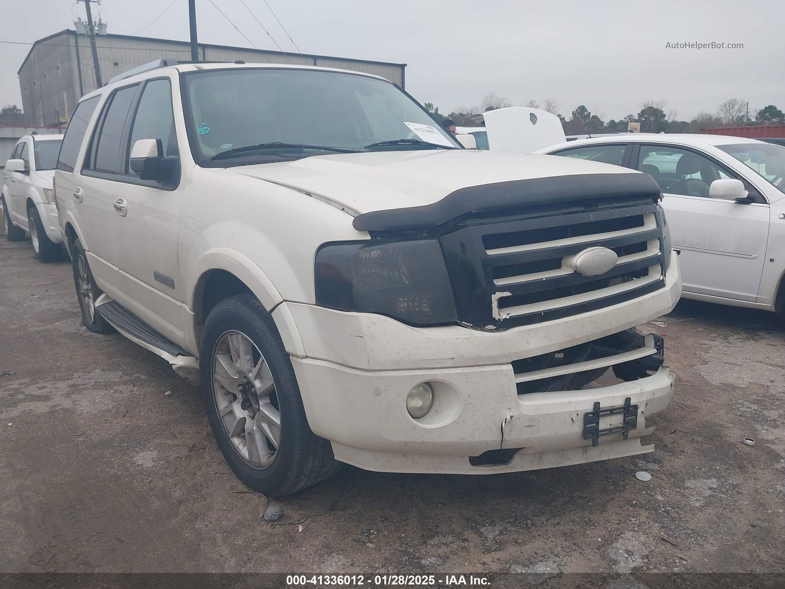2007 Ford Expedition Limited Белый vin: 1FMFU20557LA50306