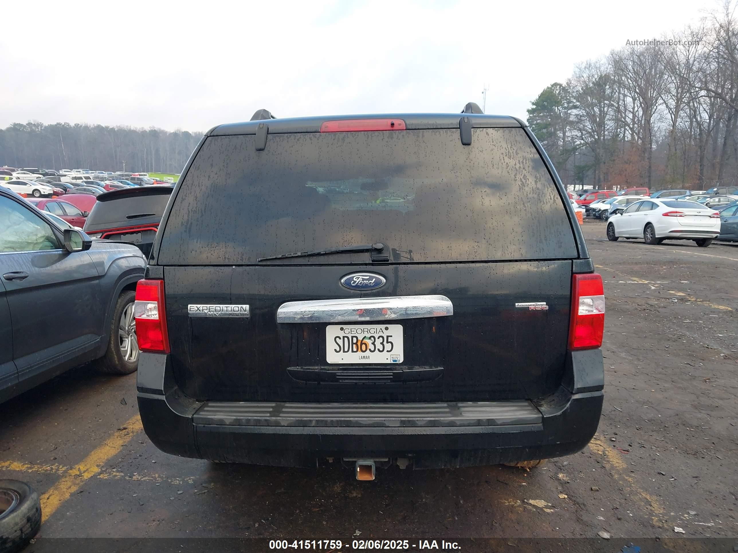 2007 Ford Expedition Limited Black vin: 1FMFU20557LA61001