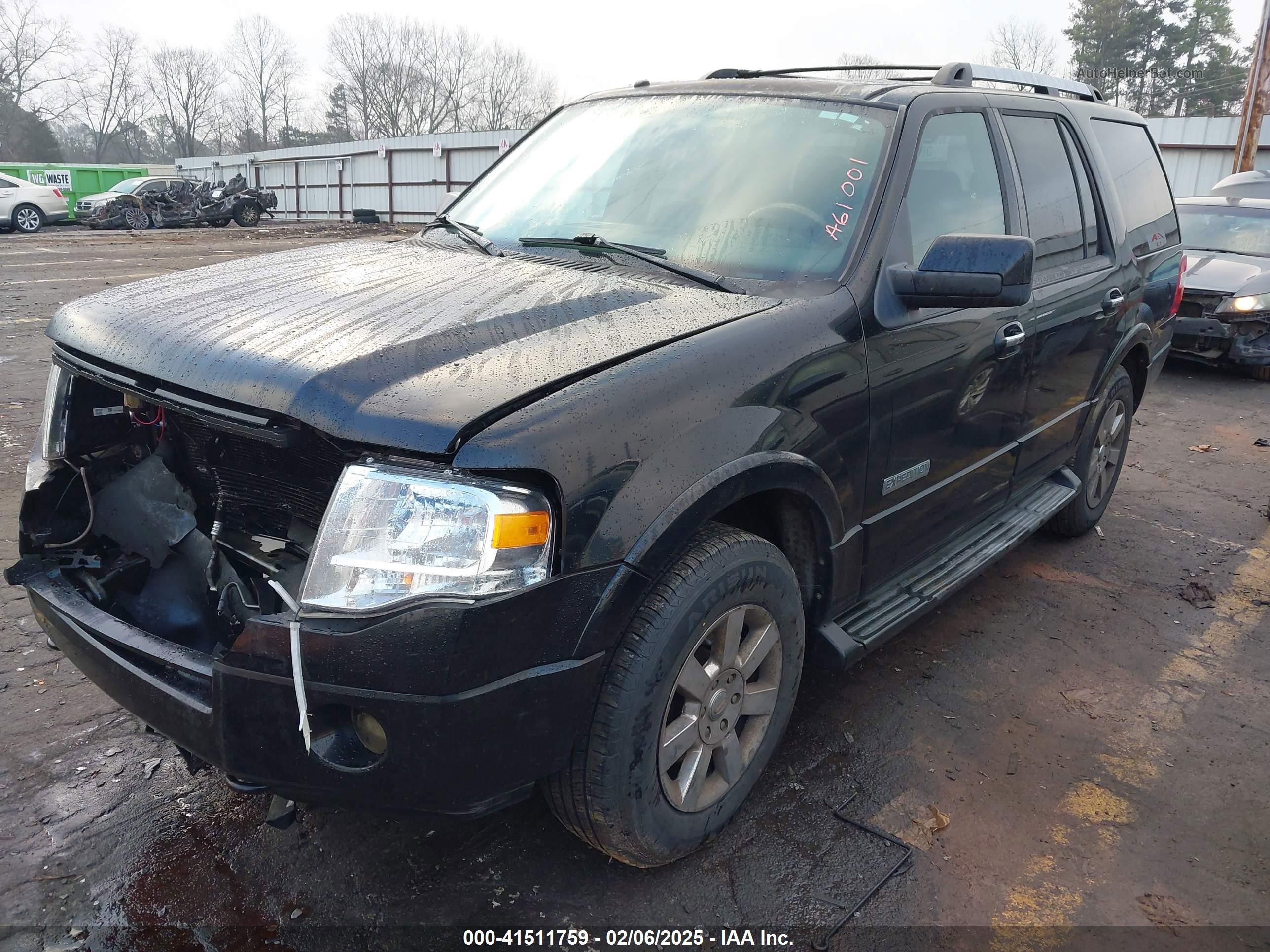 2007 Ford Expedition Limited Black vin: 1FMFU20557LA61001