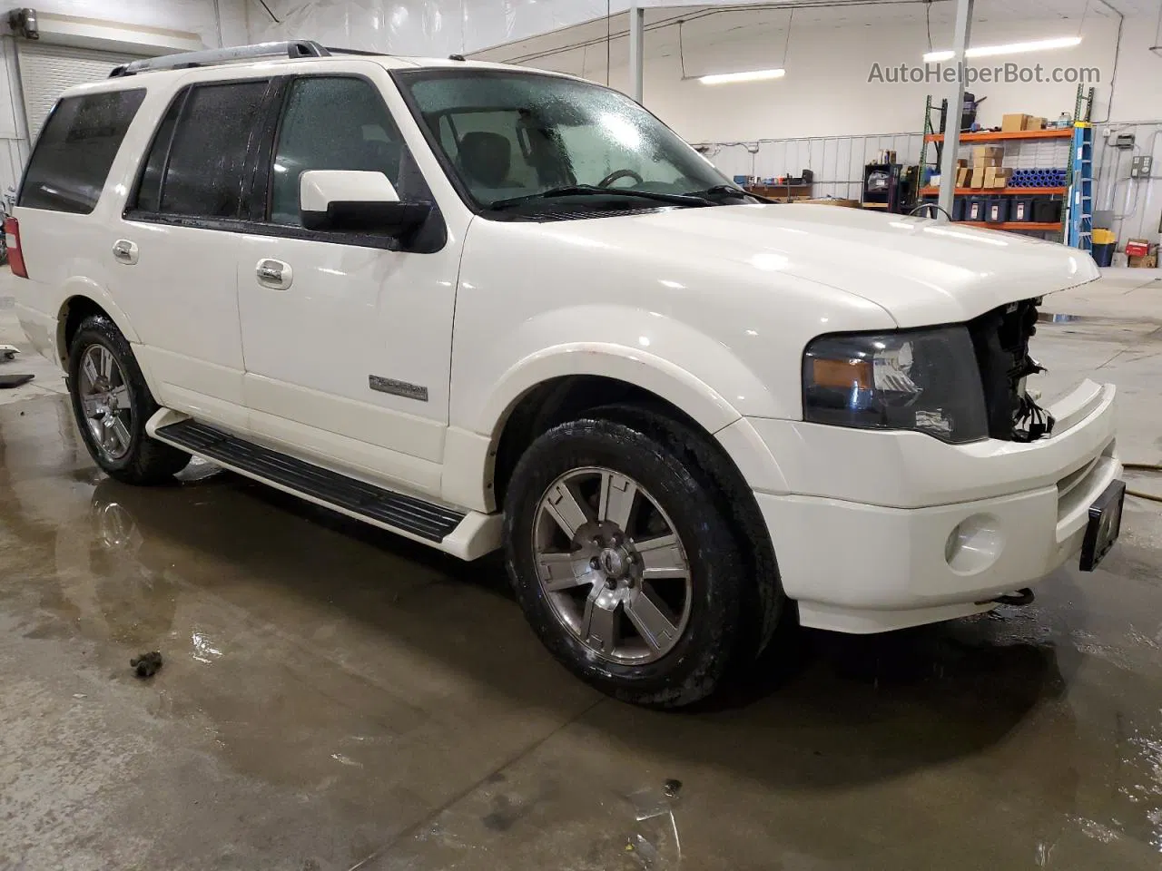 2007 Ford Expedition Limited White vin: 1FMFU20567LA49813