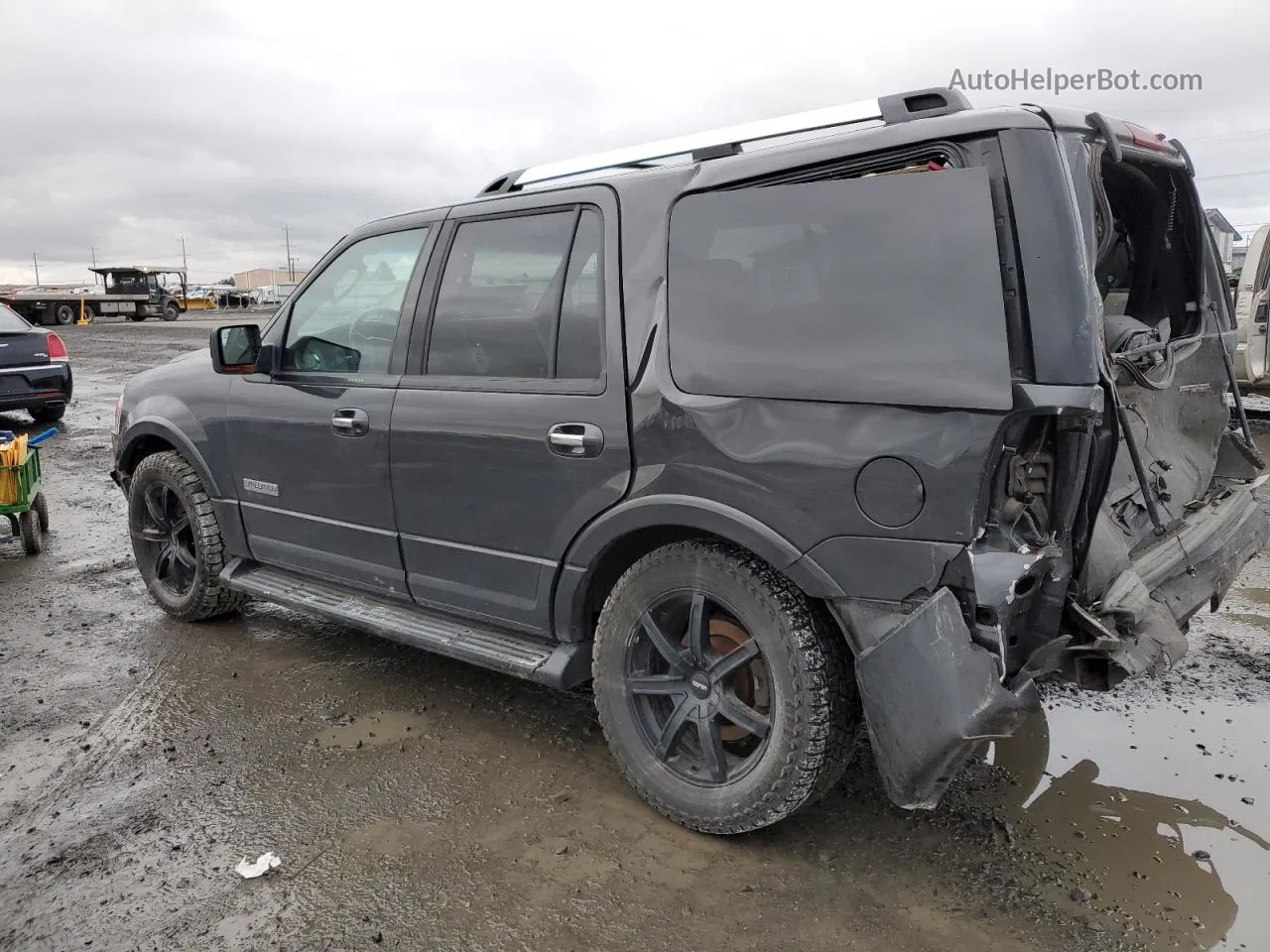 2007 Ford Expedition Limited Black vin: 1FMFU20577LA11376