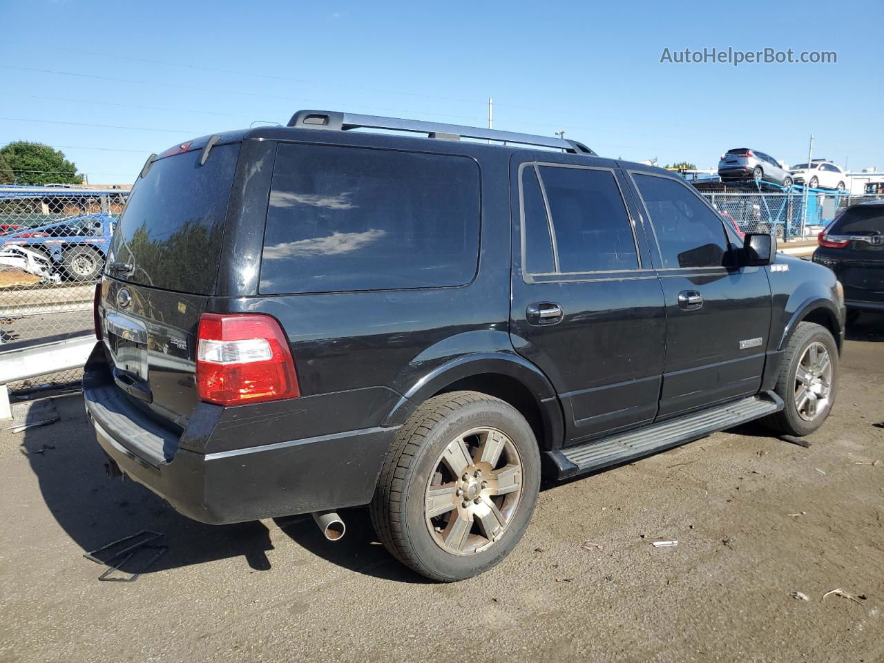 2007 Ford Expedition Limited Black vin: 1FMFU20577LA76082
