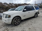 2008 Ford Expedition Limited White vin: 1FMFU20578LA46436