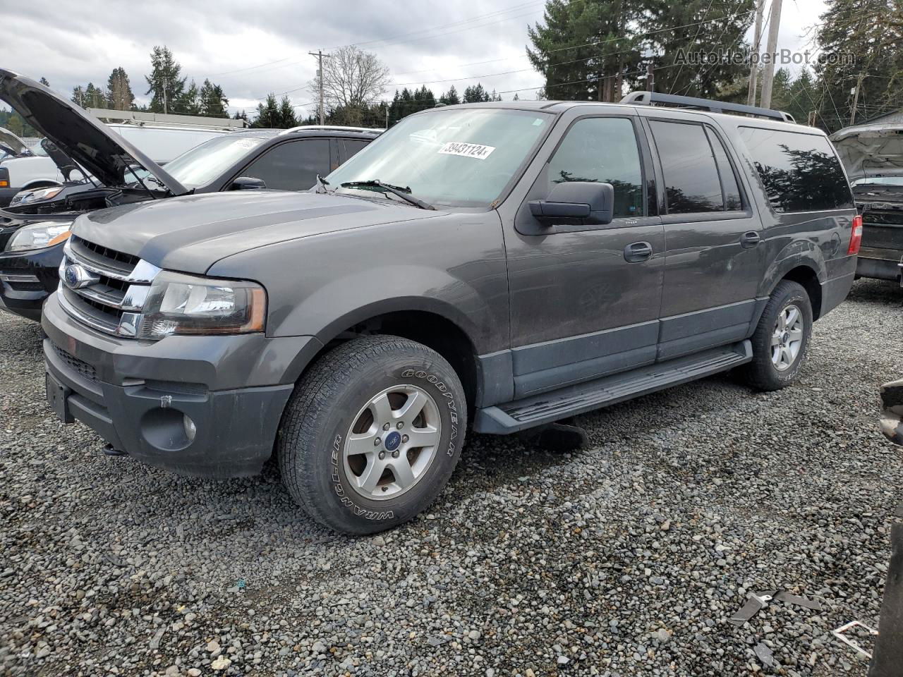 2016 Ford Expedition El Xl Gray vin: 1FMJK1GT2GEF38292